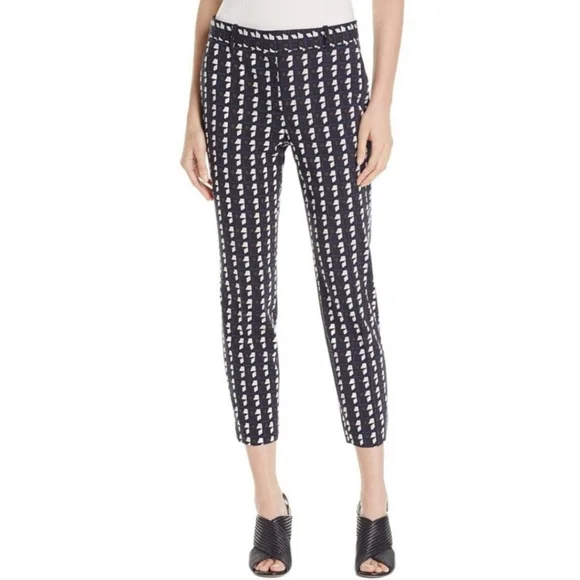 Theory Pants Jumpsuits Theory Treeca Geo Plaid Pant Poshmark